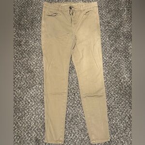 Tan American Eagle High-Rose Skinny Jean